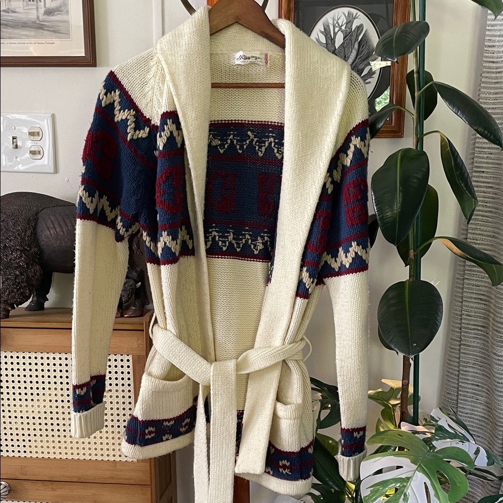 Vintage Cream Knit Sweater - Picture 1 of 5